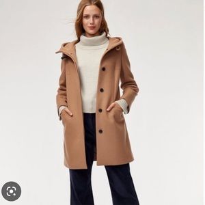 Aritzia Babaton Pearce wool coat small camel